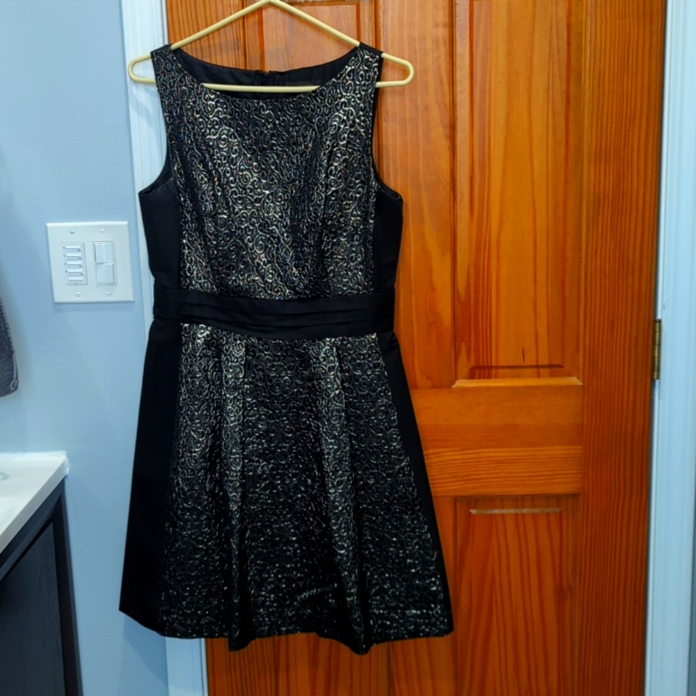 The Limited black and gold cocktail dress, size 8